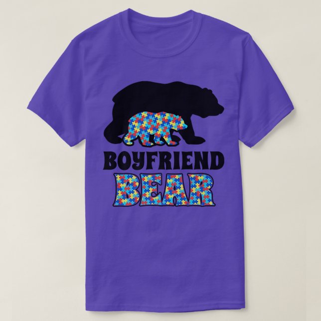 T-shirt Prix Boyfriend Bear Autism  (Design devant)