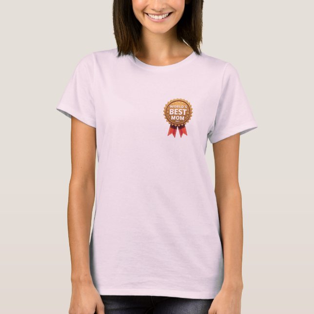 T-shirt Prix de la meilleure maman du monde 2025 (Devant)