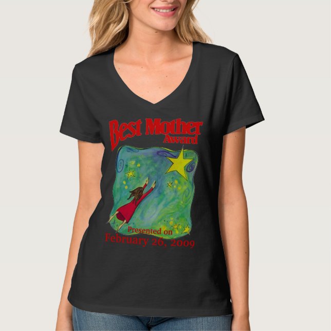 T-shirt Prix de la meilleure mère pour l'anniversaire/occa (Devant)