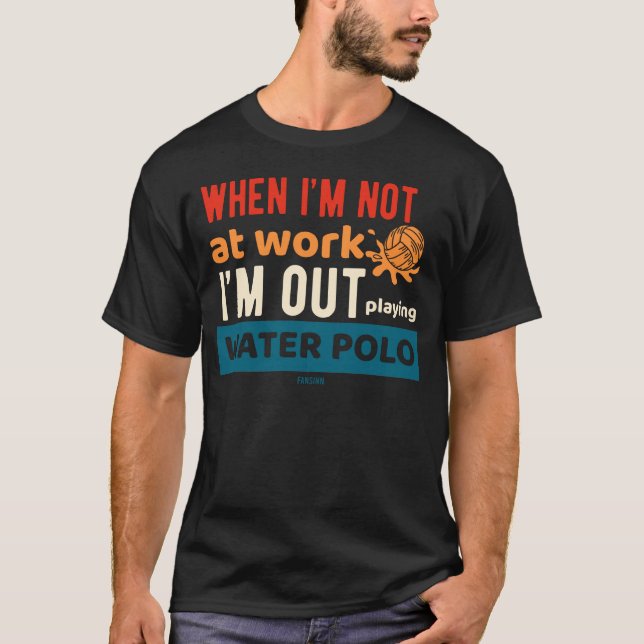 T-shirt Prix du polo d'eau de travail (Devant)