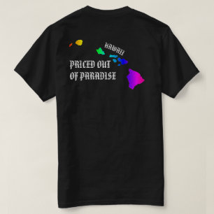 T-shirt PRIX HORS DE PARADISE Hawaii Îles Neon Rainbow