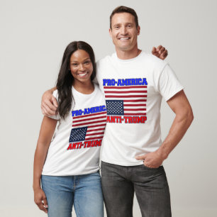 T-shirt Pro-Américain Anti-Trump
