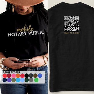 T-shirt Pro Black Gold Mobile Nota marketing public QR