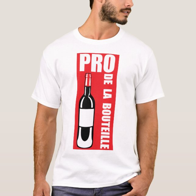 T-shirt pro bouteille vin alcool humour 1 (Devant)