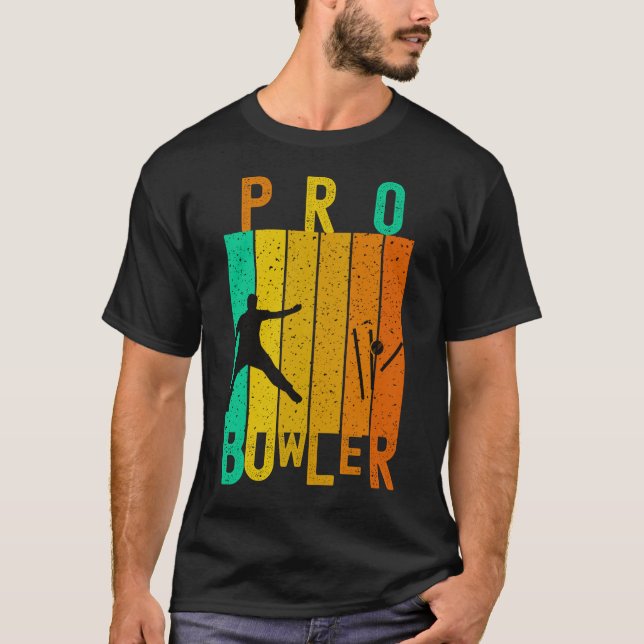 T-SHIRT PRO BOWLER CRICKET PLAYER - CRICKET LOVER (Devant)