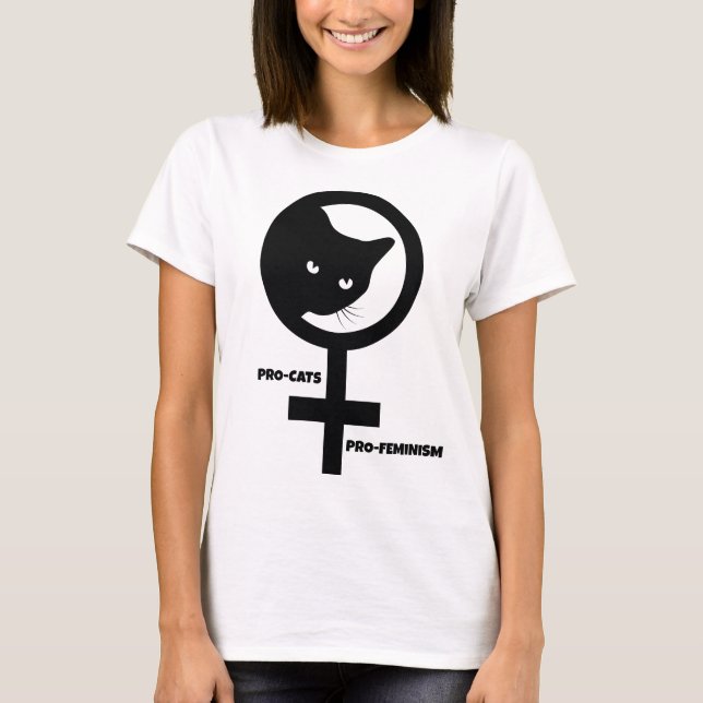T-shirt Pro Cats Pro Feminisme (Devant)