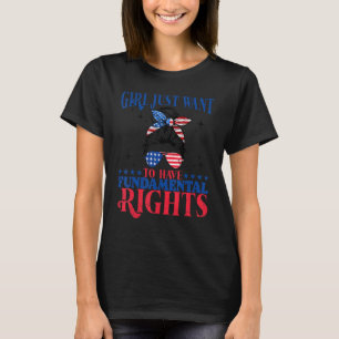 T-shirt Pro Choice Feminist Girls Veut Juste Avoir Fundam