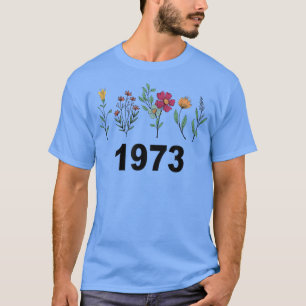 T-shirt Pro Choice Fleur sauvage Floral 1973 Féminisme Et