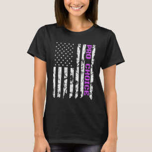 T-shirt Pro Choice, Patriotique Purple American Pro Avorte