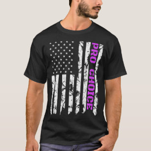 T-shirt Pro Choice, Patriotique Purple American Pro Avorte