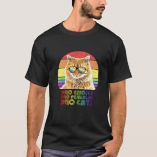 T-shirt Pro Choice Pro Feminism Pro Cat LGBTQ Feminist