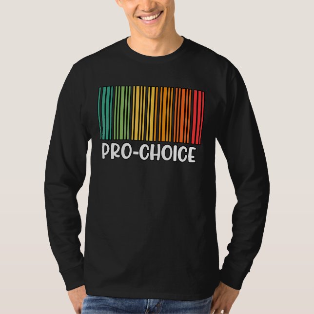 T-shirt Pro Choice Rainbow Feminist Rights (Devant)