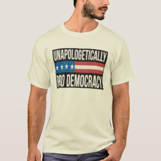 T-shirt pro démocratie