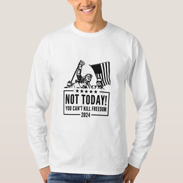 T-shirt pro-démocratie Trump 2024 (Devant)