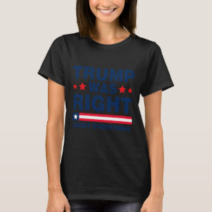 T-shirt Pro Donald Trump 2024 Drôle Trump avait raison