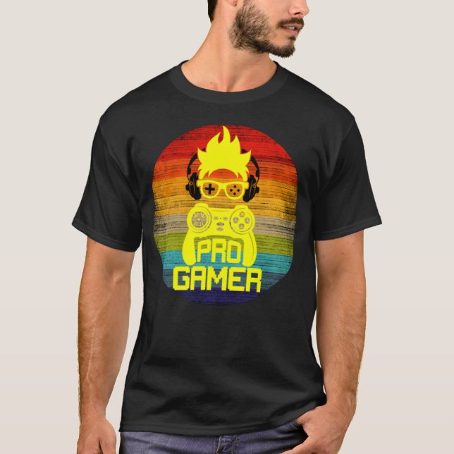T-SHIRT PRO GAMER - JEU NERD (Devant)