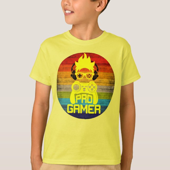 T-SHIRT PRO GAMER - JEU NERD (Devant)
