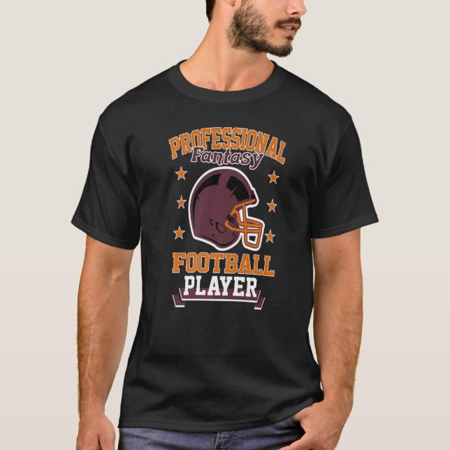 T-shirt Pro Imaginaire Football Player Retro Draft Party K (Devant)