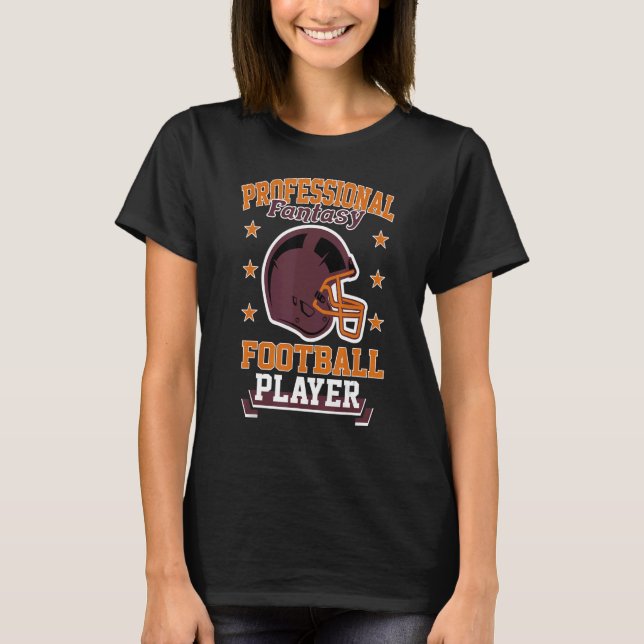 T-shirt Pro Imaginaire Football Player Retro Draft Party K (Devant)