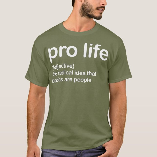T-shirt pro life (Devant)