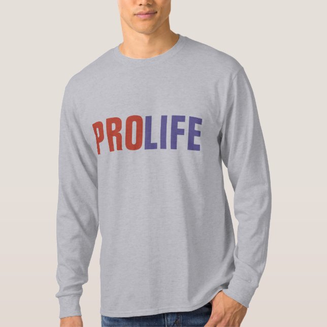 T-shirt PRO-LIFE, anti-avortement (Devant)