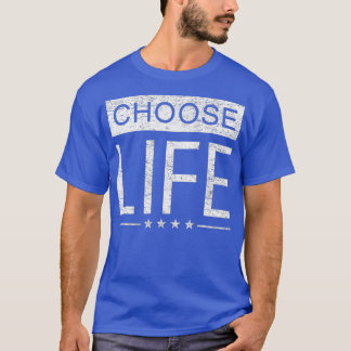 T-shirt Pro Life T Women Men Distressed Choose Life