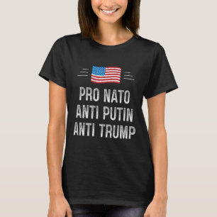 T-shirt Pro Otan - Anti Poutine - Anti Trump - Style Rétro