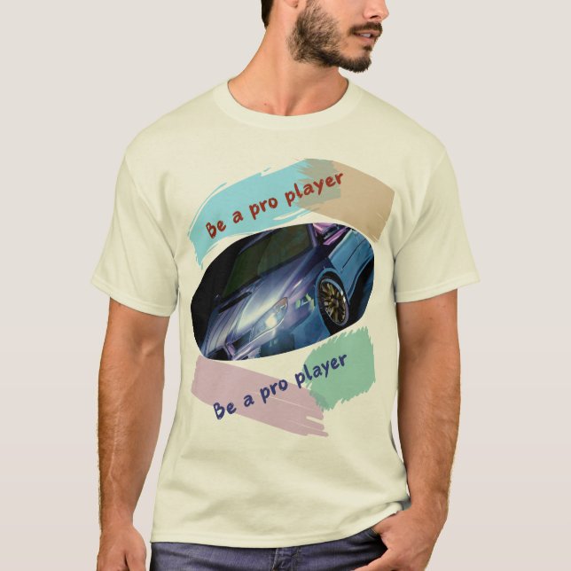 T-shirt Pro Player Car Rider - Champ d'Anniversaire (Devant)