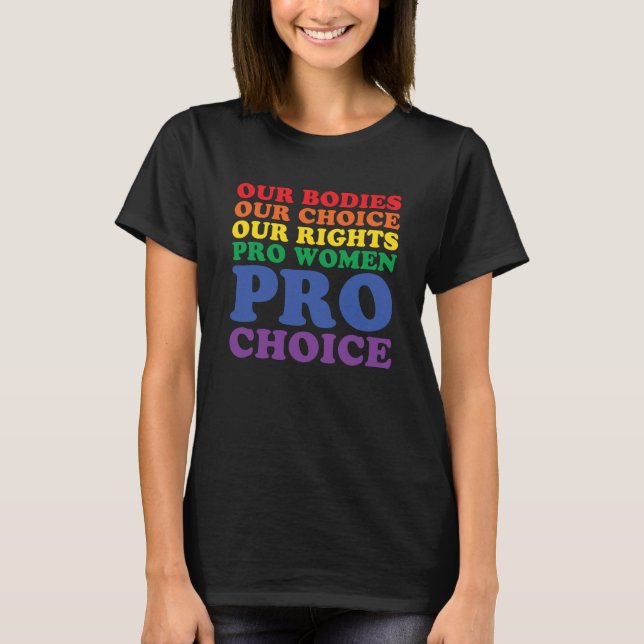T-shirt Pro Roe 1973 Pro Choices Women's Rights Pro Women (Devant)