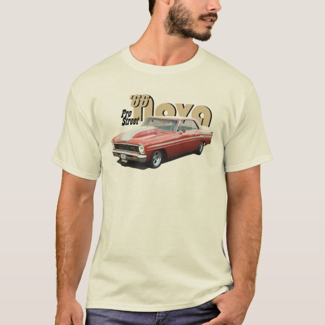 T-shirt Pro-Rue 1966 de nova de Chevrolet Chevy 2 (Devant)