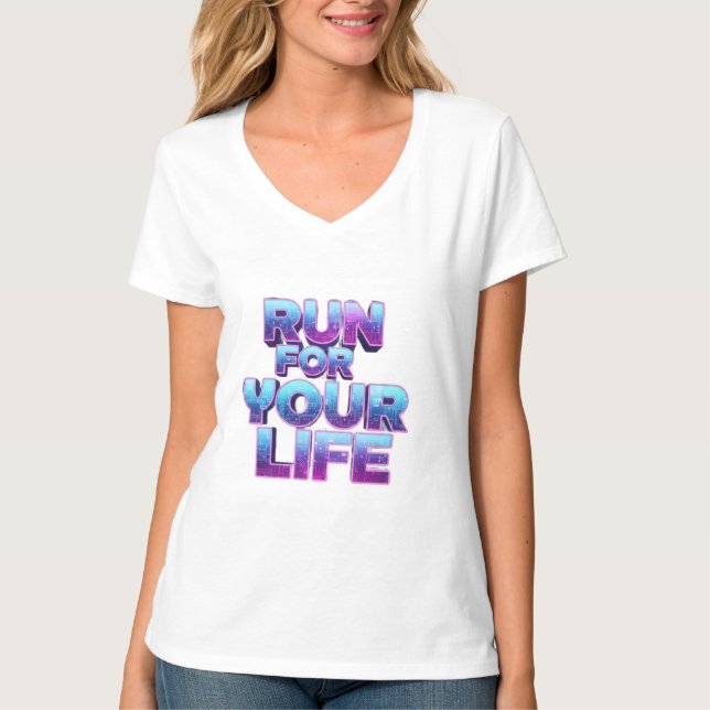 T-shirt Pro Running Motivation (Devant)