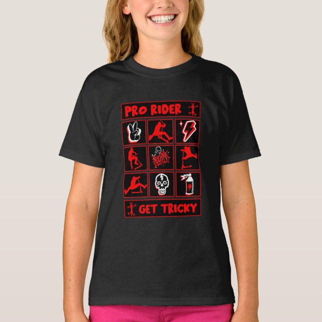 T-shirt Pro Scooter Free Rider Traces (Devant)