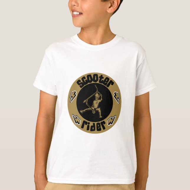 T-shirt Pro Scooter Free Rider Traces (Devant)