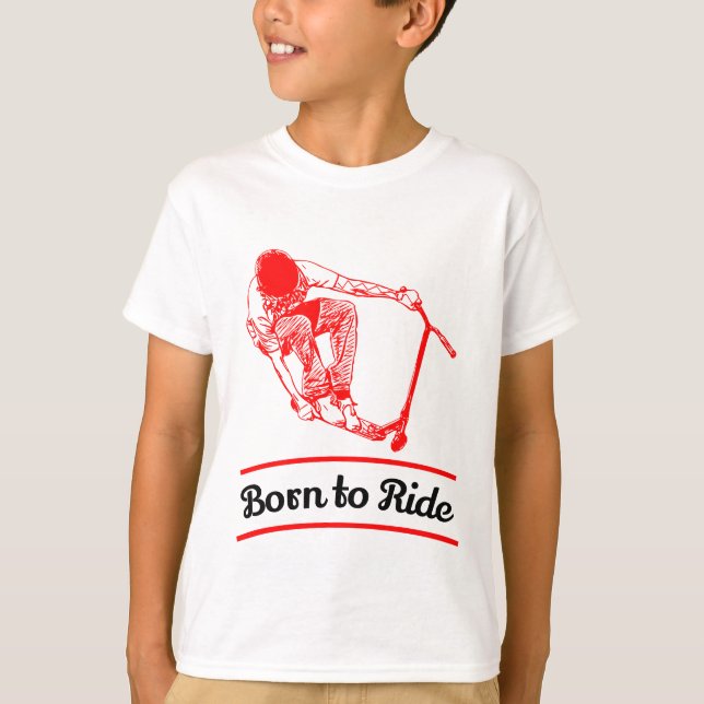 T-Shirt Pro Scooter Free Rider Tricks (Devant)