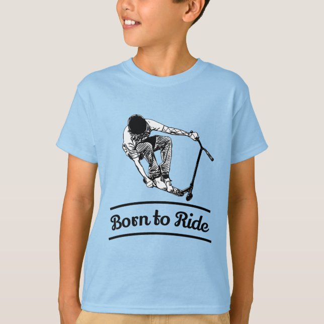 T-Shirt Pro Scooter Free Rider Tricks (Devant)