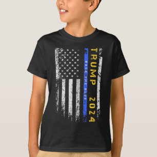 T-shirt Pro Trump 47 2024 Retour La Ligne Bleue Bleue Bleu