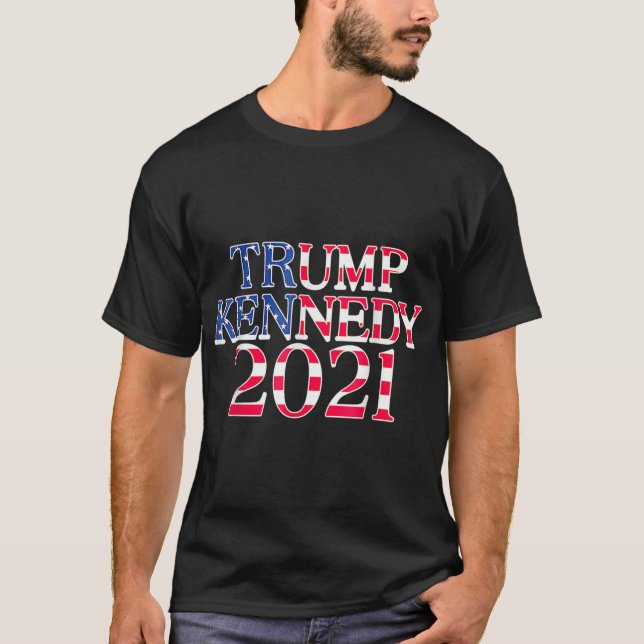 T-shirt Pro Trump Kennedy Jr 2021 États-Unis Drapeau Trump (Devant)