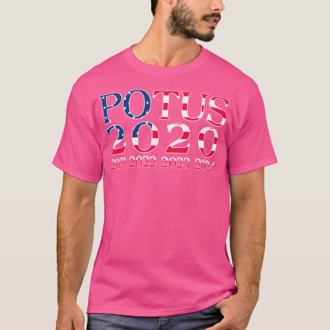 T-shirt Pro Trump Potus 2020 2021 2022 2023 2024 (Devant)
