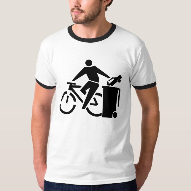 T-shirt Pro vélo d'anti voiture (Devant)