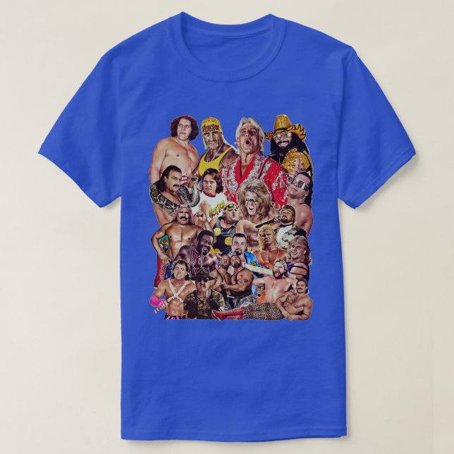 T-shirt Pro Wrestlers de la broche des années 80 (Design devant)