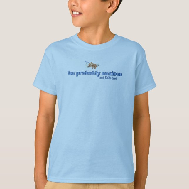 T-shirt Probablement Anxieux Fanny Sloth (Devant)