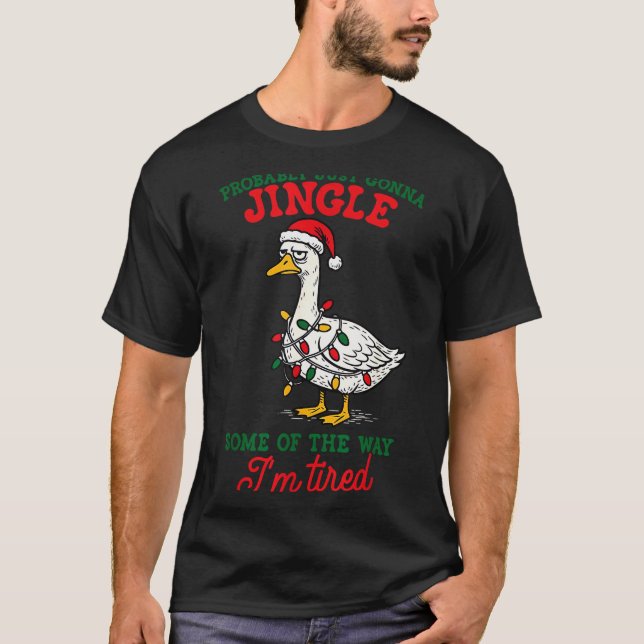 T-shirt Probablement juste faire tinter un peu Noël (Devant)