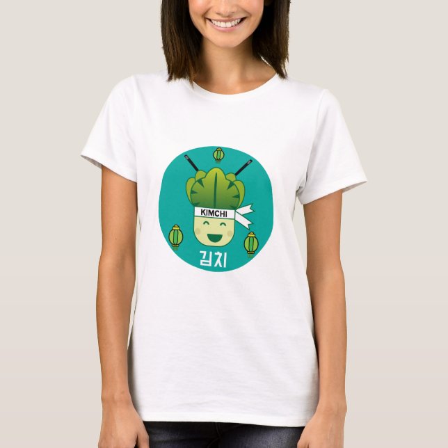 T-shirt Probiotiques alimentaires coréens Kimich en santé  (Devant)