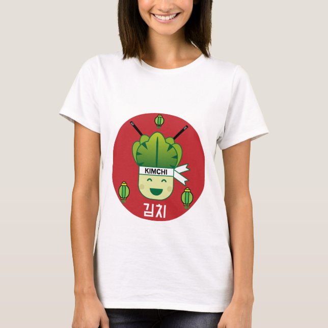 T-shirt Probiotiques alimentaires coréens Kimich en santé  (Devant)