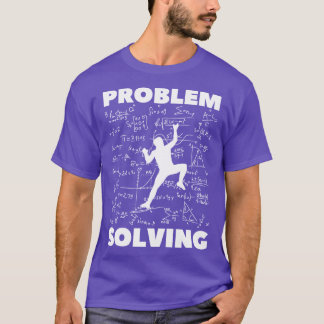T-shirt Problem Solving Rock Climbing Bouldering vintage f