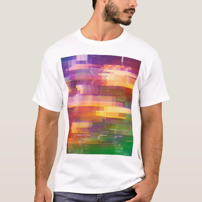 T-shirt problème Abstrait : texture de l'écran de test (Devant)