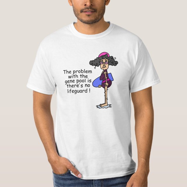 T-shirt Problème avec le pool de gènes (Devant)