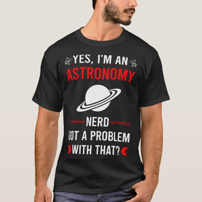 T-shirt Problème d'astronomie (Devant)