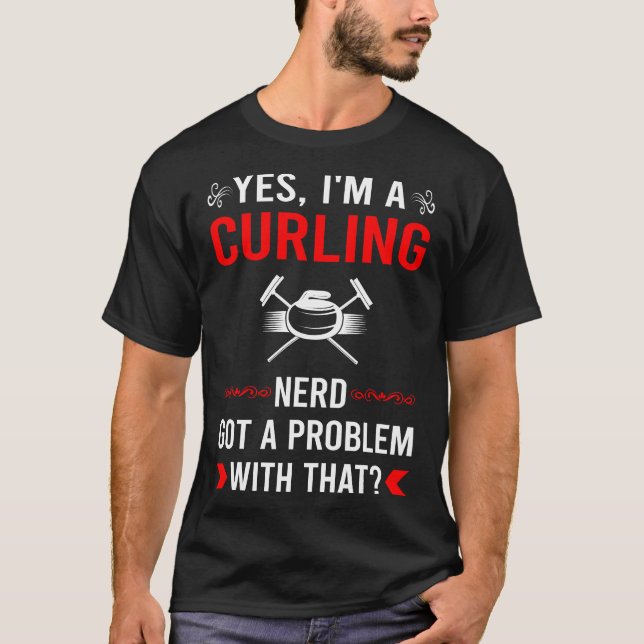 T-shirt Problème de curling (Devant)