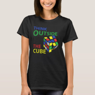 T-shirt Problème de puzzle cool résoudre Cube colorée pour